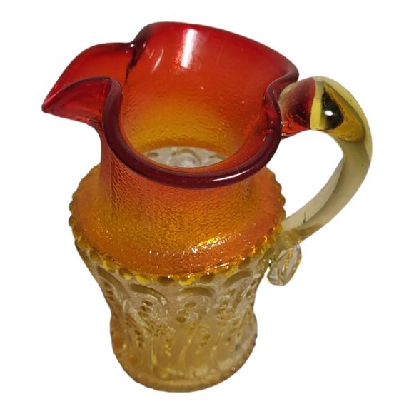 Vintage Kanawha Amberina Mini Pitcher - Picture 2 of 7